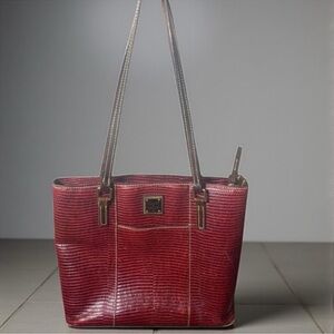 Dooney & Bourke Textured Red Tote